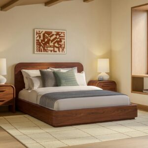 Maren Queen Bed - Walnut
