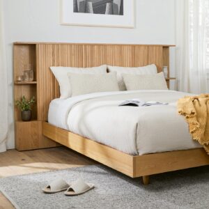 Basi Queen Bed Frame - Oak