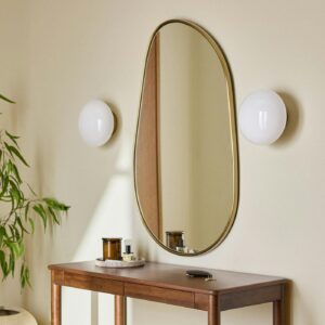 Calvet Wall Mirror - Brass