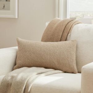 Gabriola Small Pillow - Sandstone Wool Bouclé