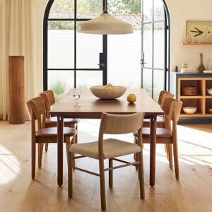 Keira Solid Wood Extendable Dining Table (60"-94")