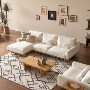 Mori Performance Fabric Chaise Sectional Couch