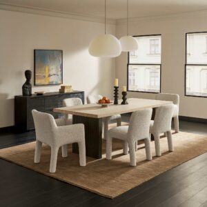 Sloane Travertine Dining Table