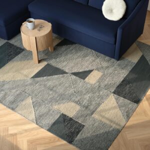 Nelsa 8 x 10 Rug - Geo Blue