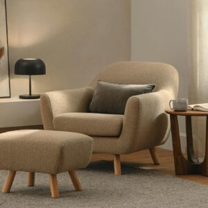 Gabriola 34" Lounge Chair - Sandstone Wool Bouclé