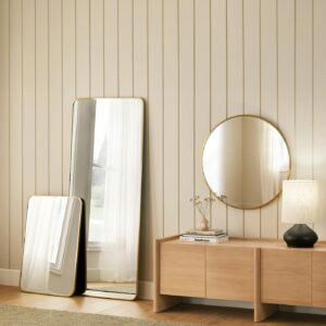 Mansfield Floor Mirror - Brass