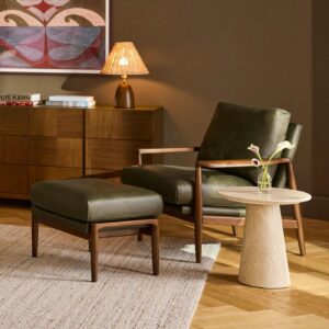 Noemi Travertine Side Table