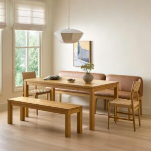 Ashford 67" Solid Wood Dining Table - Brushed Natural Oak