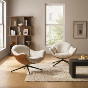 Arden Performance Fabric Swivel Armchair