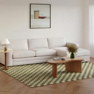 Murray 8 x 10 Wool Rug - Checkered Green