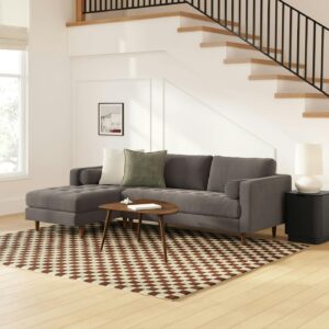 Murray 8 x 10 Wool Rug - Checkered Rust