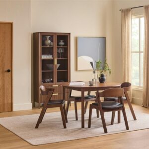 Heidi 48" - 67.75" Extendable Round Dining Table - Walnut