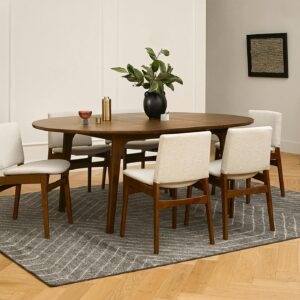 Plumas 55" - 74.75" Extendable Dining Table - Walnut