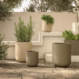 Reya Large Indoor/Outdoor Planter - Concrete Gray
