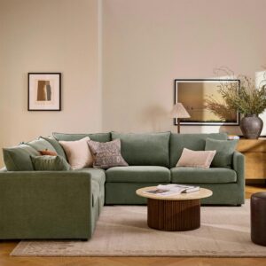 Tala 31.5" Travertine Coffee Table - Walnut