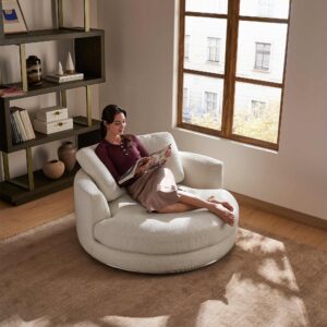 Hamilton Round Swivel Chair and a Half