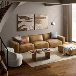 Jonathan Leather Extended Sofa