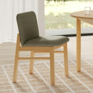 Mikkel Dining Chair - White Oak and Algonquin Green