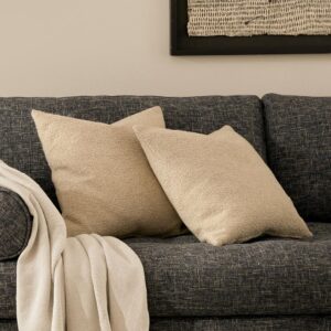 Gabriola Pillow Set - Sandstone Wool Bouclé