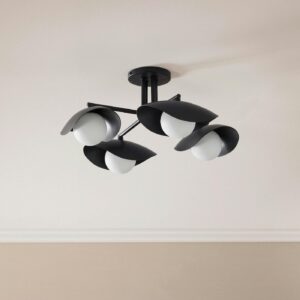Coy Flushmount Ceiling Light - Black