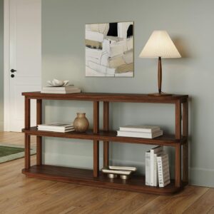 Maren 64" Shelving Unit, Short - Walnut