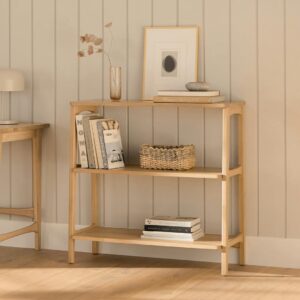 Krossa 36" Shelving Unit, Short - White Oak