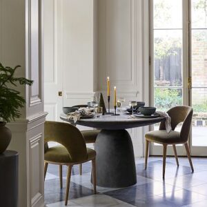 Leona Marble Round Dining Table (48")