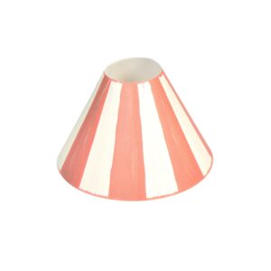 Terracotta Stripe Candle Shade