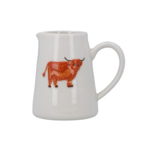 Highland Cow Stoneware Mini Jug