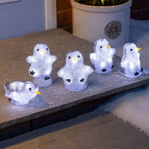 Acrylic Penguin Lights – Set of 5