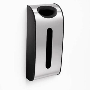 Wall-Mounted Plastic Bag Dispenser – Stainless Steel Grocery Bag Holder