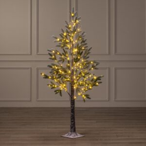 Pre-Lit Halden Fir Flocked Artificial Christmas Tree