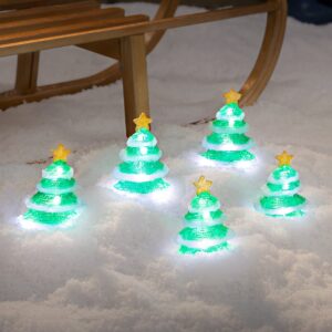Acrylic Christmas Tree Lights – Set of 5