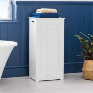 Clovelly White Laundry Hamper With Lid