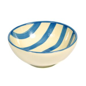 Blue Striped Porcelain Bowl