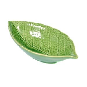 Green Ceramic Leaf Dish