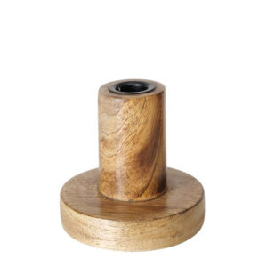 Small Mango Wood Candle Holder