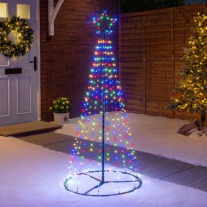 Multi-Coloured LED Maypole Christmas Tree