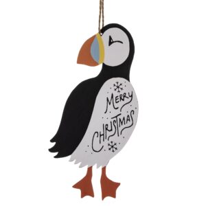 Merry Christmas Puffin Decoration by Shoeless Joe