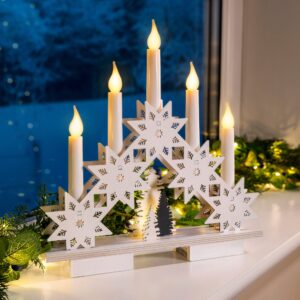 Snowflake Candle Bridge Light