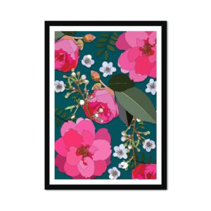 Camellia Bright Pink Fine Art Print
