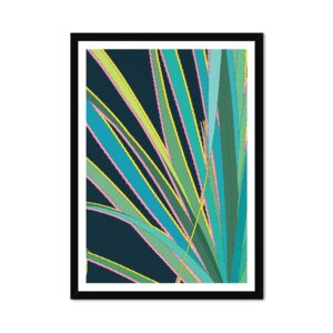Equatorial Cactus Fine Art Print Blue 03