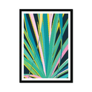 Equatorial Cactus Fine Art Print Blue 02