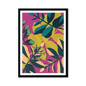 Leaf Purple Fine Art Print