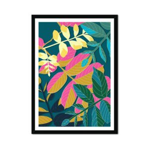 Leaf Teal Fine Art Print