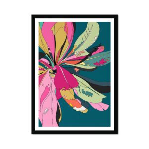 Petal Explosion Blue Fine Art Print