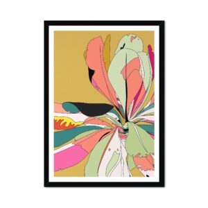 Petal Explosion Mustard Fine Art Print