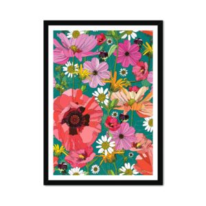 Summer Poppies Fine Art Print Green