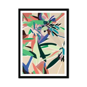 Sea Aster Beige Abstract Fine Art Print