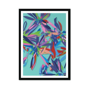 Sea Aster Blue Abstract Fine Art Print